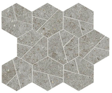 Мозаика Boost Stone Grey Mosaico Hex (A7CZ) 25x28.5 от Atlas Concorde (Италия)