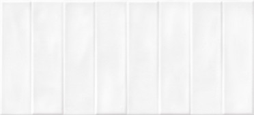 Настенная плитка Pudra кирпич рельеф белый (PDG054D) 20x44 от Cersanit (Россия)