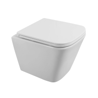 САНИТАРНАЯ КЕРАМИКА BelBagno DUE Чаша унитаза подвесного c креплением и сиденьем дюропласт soft close BB3103CHR/SC