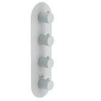 Термостатический смеситель для душа Nobili Live WE00104/TWM на 4 выхода, белый матовый