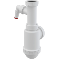 Сифон для мойки AlcaPlast A443P-DN50/40 с накидной гайкой 6/4″ и штуцером