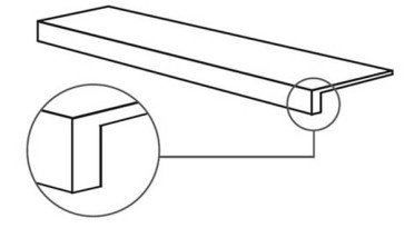 Фронтальная ступень EPOQUE 21 GTOP.ARABESCATO ANT R 32x120x4.5 от Ariana (Италия)