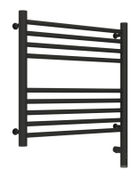 Полотенцесушитель электрический 500х500 Сунержа Богема + прямая 15-5805-5050 черный