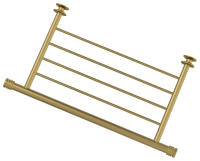 Полка прямая для ДР Сунержа 370мм (сталь) состаренная бронза Флюид, Богема, Модус (05-2012-4370)