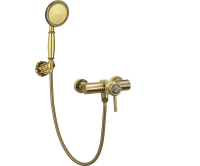 Смеситель для душа одноручковый + настенный держатель Bronze de Luxe Windsor (10123)