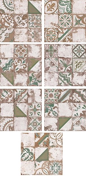 Керамогранит MEMORY 7 VERDE BRILLO 58x58 от El Molino (Испания)