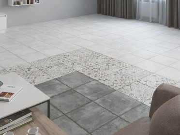 Керамогранит Цемент Стайл Орнамент (8мм) (7246-0005) 45x45 от Lasselsberger Ceramics (Россия)