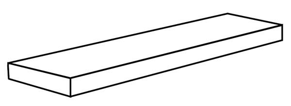 Угловая ступень NOBILE BLANC DU BL. ANG.TOP SX (PF60006649) 32x120x4.5x2 от Ariana (Италия)