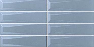 Настенная плитка Three-D Pyramid Blue 5x20 от APE Ceramica (Испания)