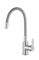 Смеситель для кухонной мойки RUSH Siple (SI7335-60Grey) с гибким изливом