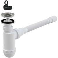 Сифон для раковины AlcaPlast A41+A710 белый