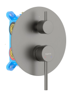 Смеситель для ванны Aquatek Европа AQ1346BGM оружейная сталь