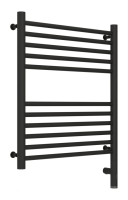 Полотенцесушитель электрический 600х500 Сунержа Богема + прямая 15-5805-6050 черный