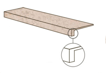 Фронтальная ступень POETRY STONE RELOADED GTOP.JURA SAND NAT R (PF60017679) 32x120 от ABK Ceramiche (Италия)