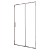 Душевая дверь в нишу Ravak Blix Slim BLSDP2-120 профиль хром, стекло прозрачное