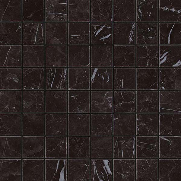 Мозаика керамогранит Marvel Stone Nero Marquina Mosaico Matt (AS3Z) 30x30 от Atlas Concorde (Италия)