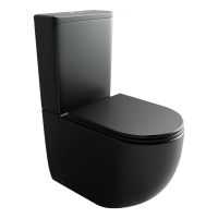 Унитаз-компакт напольный с бачком и сиденьем микролифт Ceramica Nova Metropol CN4001TMB