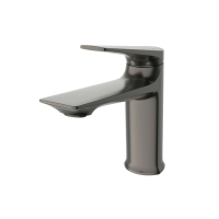 Смесители CEZARES LINER-LS-GM-W0 Смеситель для раковины однорычажный, без донного клапана, исполнение оружейная сталь