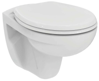 Унитаз подвесной с сиденьем микролифт Ideal Standard Eurovit K881201 безободковый