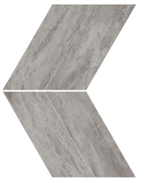 Мозаика керамогранит Marvel Stone Bardiglio Grey Chevron Lappato (AS1U) 22.5x22.9 от Atlas Concorde (Италия)