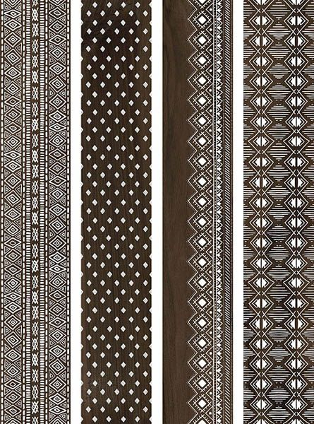 Керамогранит Про Вуд коричневый декорированный обрезной (DL550400R) 30x179 от Kerama Marazzi (Россия)