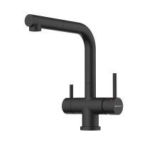 Смеситель для кухни с выдвижной лейкой Omoikiri Takamatsu-S-BL 4994570 черный