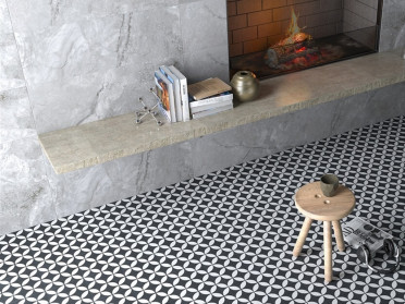 Керамогранит STAMP BLACK GLZ.POR.TL (S17612.6) 20x20 от Yurtbay (Турция)