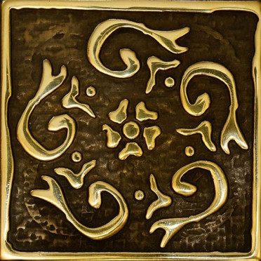 Декор BRONZO-25 вставка RUSTIC латунная 5x5 от BronzoDecor (Россия)