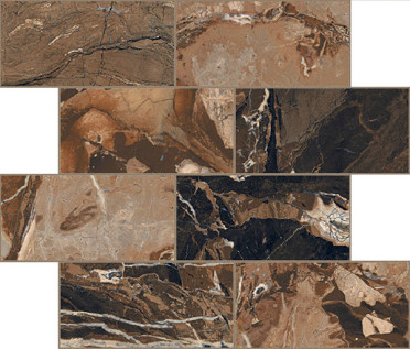 Мозаика BIJOUX JASPE ROUGE MAT 6MM MUR.SF (7.5x15) (767612) 30x30 от REX Ceramiche (Италия)