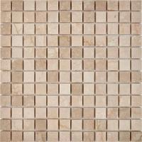 pixmosaic PIX 232 Cream marfil, чип 23x23 мм, сетка 305х305x6 мм, Полированная