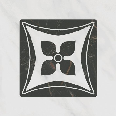 Вставка Келуш 2 грань черно-белый (TOC005) 9.8x9.8 от Kerama Marazzi (Россия)