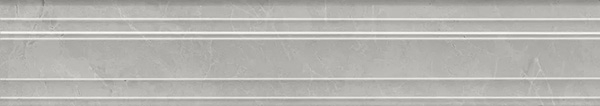 Бордюр Багет Риальто серый светлый глянцевый обрезной (BLF022R) 7.3x40 от Kerama Marazzi (Россия)
