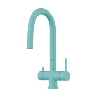 Смеситель для кухни с выдвижной лейкой Omoikiri Akita-S-AZ 4994436 azur blue