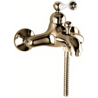 Смеситель для ванны и душа Cezares Margot MARGOT-VM-02-Bi бронза ручка белая