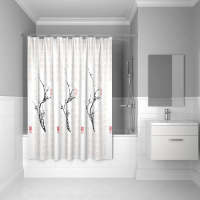 Штора для ванной Iddis Cherry Tree SCID100P белый