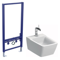 Комплект биде подвесное Geberit Xeno2 500.501.01.1+инсталляция Aquatek Standart 50 INSB-0000001