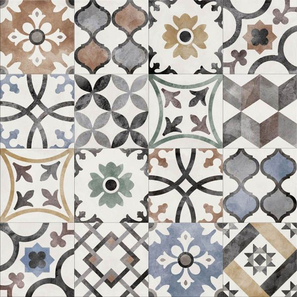 Керамогранит PLAY CLASSIC MIX MULTICOLOR (PF60003474) 20x20 от ABK Ceramiche (Италия)