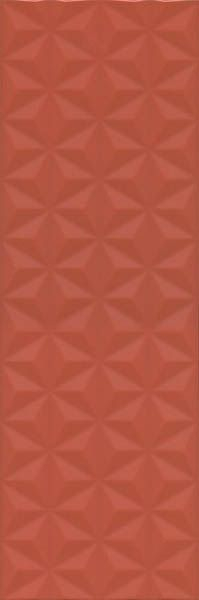 Настенная плитка Диагональ красный структура обрезной (12120R) 25x75 от Kerama Marazzi (Россия)