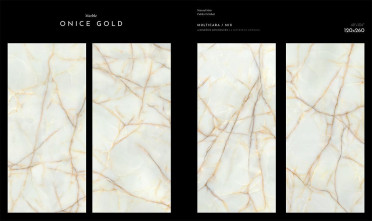 Керамогранит ONICE GOLD PUL. (6mm) (полированная) 120x260 от TAU Ceramica (Испания)