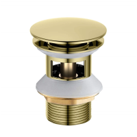 Донный клапан Aquatek AQ6002PG полированное золото