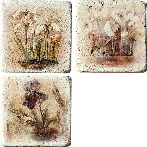 Декор Inserto Travertino (комп/3шт) 10x10 от Cir Ceramiche (Италия)