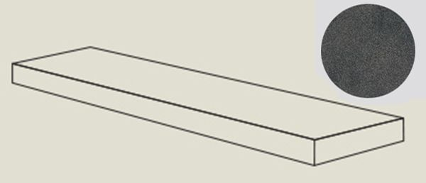 Ступень угловая BLEND CONC.ANG.TOP DX IRON RET правая (PF60006959) 32x120x4.5 от ABK Ceramiche (Италия)