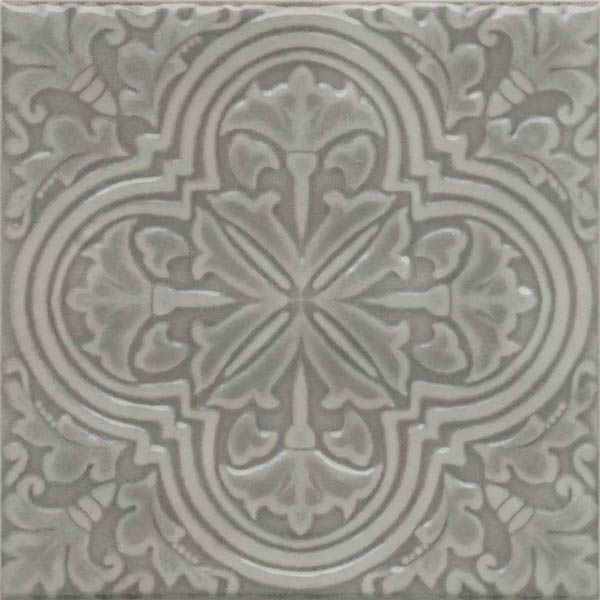 Декор Фес серый глянцевый (KMD3STA006BN) 15x15x0.77 от Kerama Marazzi (Россия)