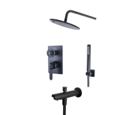 Душевая система Bronze de Luxe 1760'S LOFT 6630SB черная