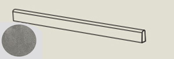 Бордюр BLEND CONCRETE BATT.GREY RET (PF60006966) 5.5x60 от ABK Ceramiche (Италия)