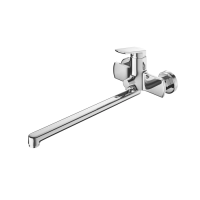 Смеситель для ванны и душа IDDIS Esper ESPSB00i10WA с длинным изливом и керамическим дивертором