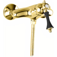 Смеситель для душа Cezares Margot MARGOT-DM-03/24-N золото ручка черная