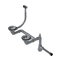 Арматура для полуторачашевых моек Omoikiri WK-1.5-S-IN 4998039 нержавеющая сталь