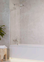 Шторка для ванны Radaway Idea 50 см. профиль хром, стекло прозрачное