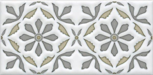 Декор Клемансо STG/A618/16000 орнамент 7.4x15 от Kerama Marazzi (Россия)